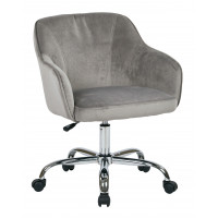 OSP Home Furnishings BRL26-C11 Bristol Task Chair with Charcoal Velvet Fabric
